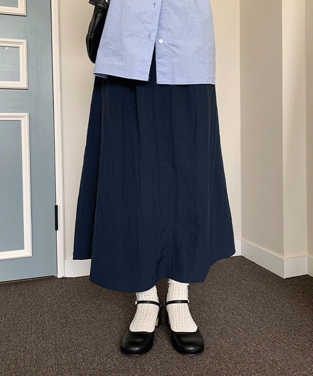 vintage maxi skirt 2 color